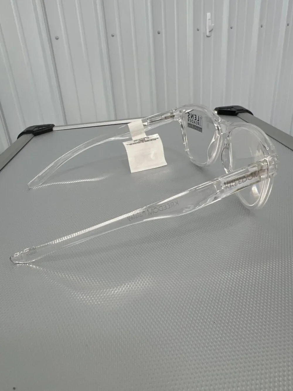 Kreedom Paisley 1 Lens Reader Glasses Patented Lens Technology Clear Frame NEW